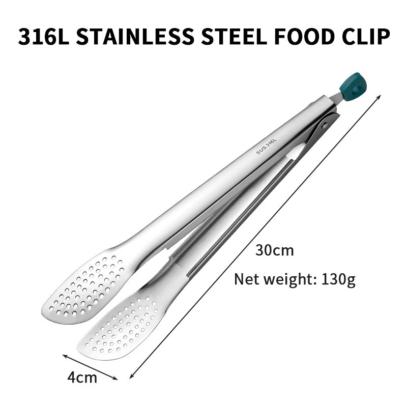 316L stainless steel food tongs