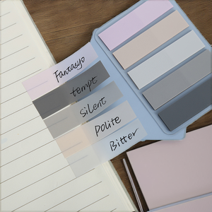 Neon huỳnh quang tự dính Pet Index dính ghi chú đầy màu sắc trang đánh dấu tabs từ dính cờ Cờ Giấy Memo trường - Product Image 2