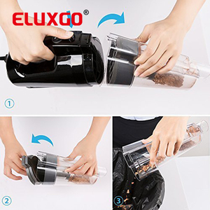 ELUXGO הובר Bagless פתול Cyclonic שואב אבק המכונית 120w cyclonic