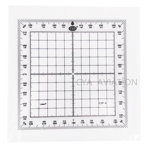 Esnek Lexan Plastik Navigasyon Haritası Deniz Mili Okuma Kare Iletki Pilot Öğrenciler için Çalışma Kullanarak CSP-4 - Product Image 6