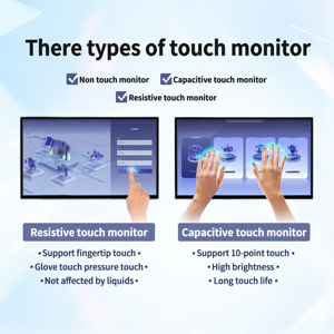 15.6 18.5 21.5 Inch Industrial <strong>Computer</strong> <strong>Monitor</strong> with 10 Point Capacitive Touch Screen VGA AV <strong>Input</strong> USB Interface New Product