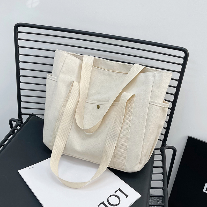 Blanc + doublure-sac en toile