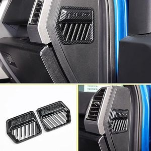 Carbon Fiber Center Console Dash Board Side A/C Vent Outlet Panel <strong>Frame</strong> Cover For Ford <strong>F</strong>-<strong>150</strong> 2015-2020 TQW-FB06 - Product Image 2