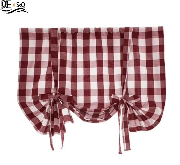 Decorazioni per la casa Tende da cucina Set mantovane Tenda per finestra Cortinas de Cocina