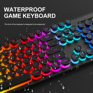 Combos de teclado y mouse para juegos inalámbricos Teclado mecánico inalámbrico recargable y alfombrilla de mouse 3 en 1 para Gamer