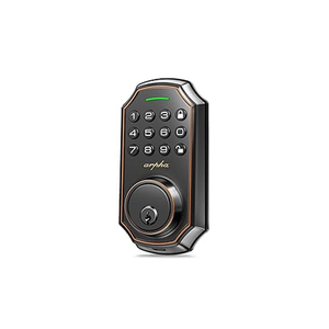 Keyless Entry Smart Lock 100 Code 16 Anti-Peeping-Passwort Elektronische Tastatur Riegel Einfache Installation Zink-Alarm mit niedriger Batterie - Product Image 1