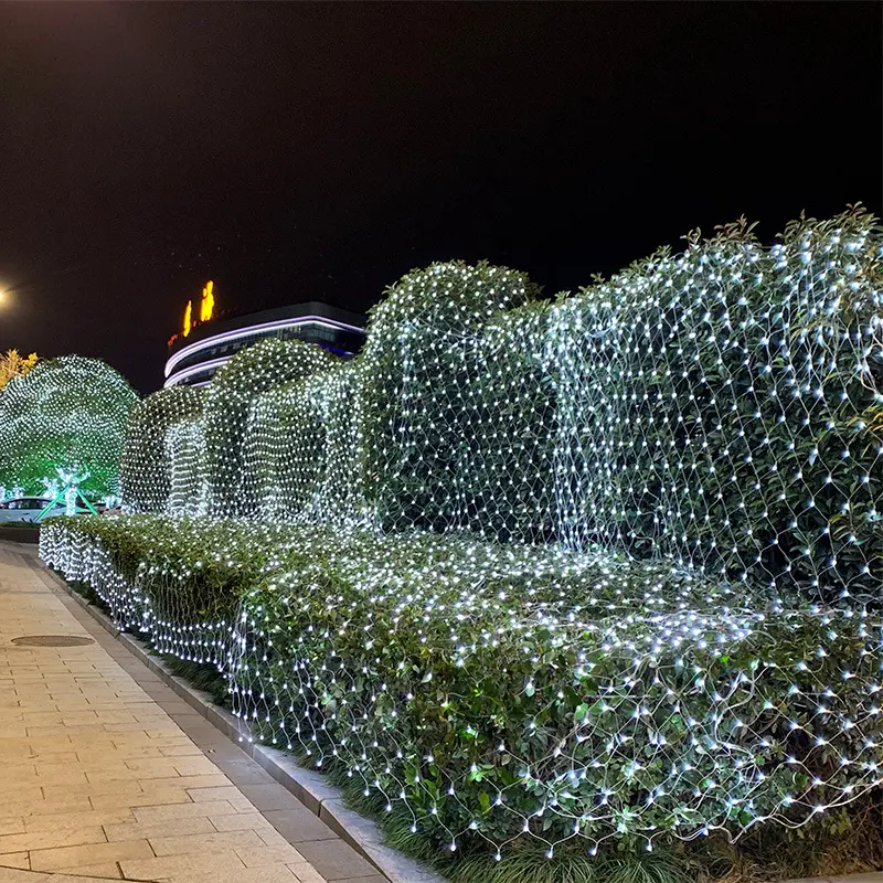 Luz de Natal para festas de casamento e festas de natal, cortina de rede de LED 2x2M 3x2M 6x4M 8x10M