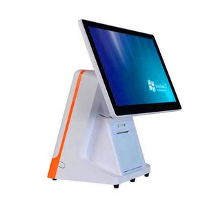 LKS-POS990P Новый дизайн 15 дюймов все в одном pos емкостный сенсорный экран pos машина со встроенным 8 дюймов ЖК-дисплей покупателя - Product Image 4