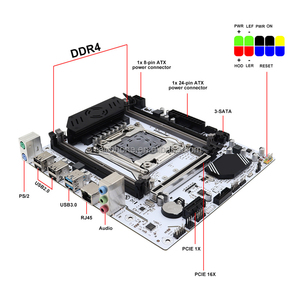 X99มาเธอร์บอร์ด LGA 2011-3เซ็ตพร้อม DDR4 16กิกะไบต์ (2*8กิกะไบต์) หน่วยความจำแรม2133MHz และ Xeon E5 2680 V3ซีพียูประมวลผล X99A4เมนบอร์ด - Product Image 5