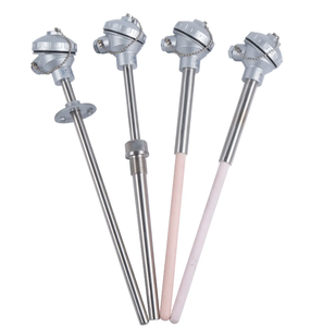 High Precision PT100 PT1000 <strong>Probe</strong> with Thermowell RTD <strong>Temperature</strong> Sensor for HVAC Automation - Product Image 1