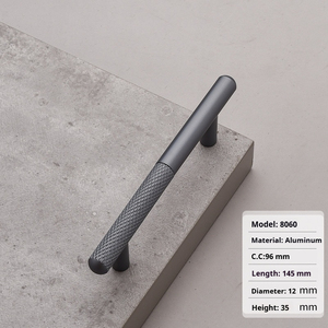 Hot bán hợp kim nhôm knurling xử lý ngăn kéo kéo vàng tủ bếp cửa Knurled xử lý Knob cho phòng ngủ - Product Image 5
