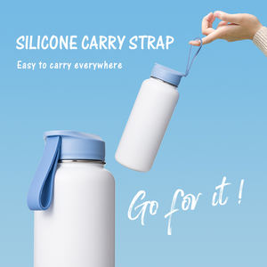 Bình nước giữ nhiệt thể thao, tập gym cao cấp bằng thép không gỉ hai lớp, dung tích 18oz và 24oz, có nắp đậy chống bụi và tay cầm kèm ống hút. - Product Image 3