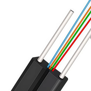 FTTH 4 lõi cáp quang thả cáp với dây thép cho mục đích truyền thông - Product Image 1