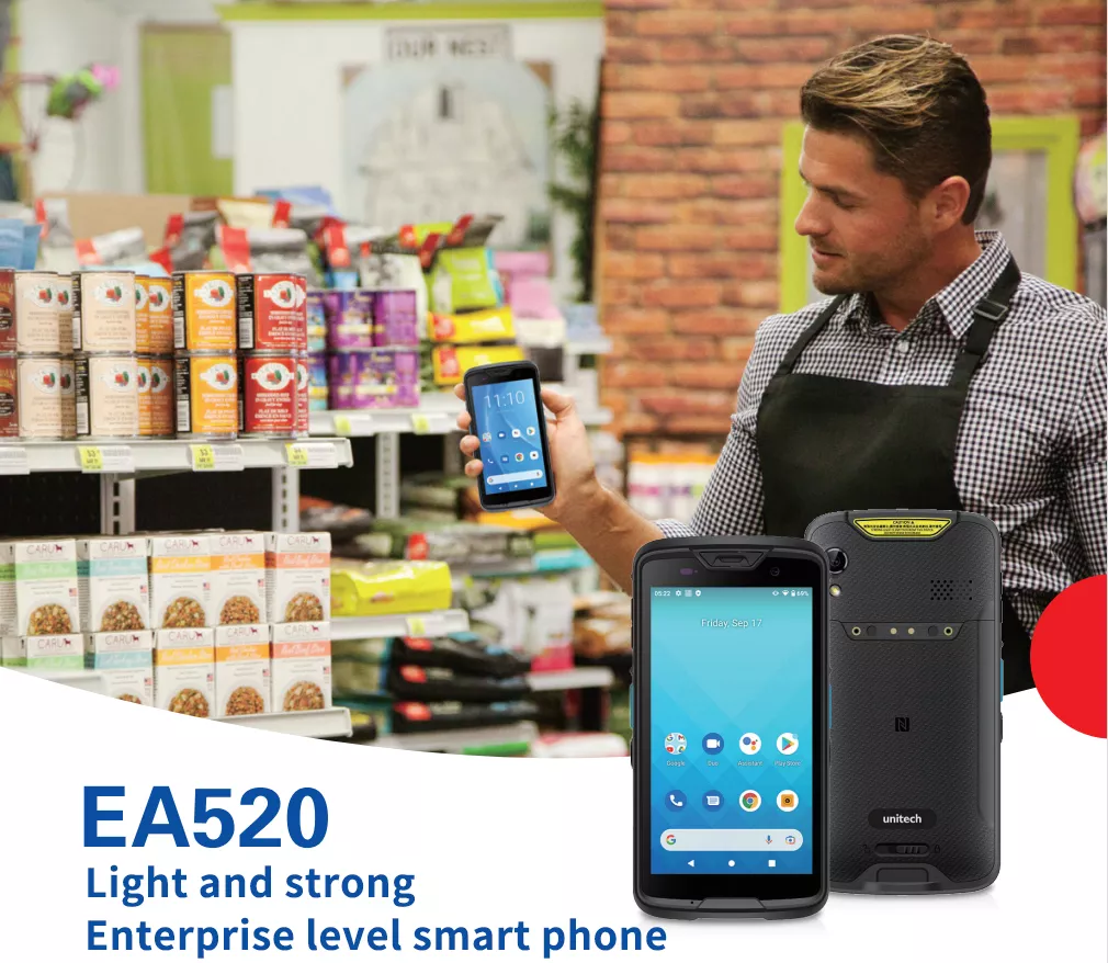 Unitech EA520 Mobile Handheld Terminal PDA Data Acquisition Warehouse Inventory Machine 5