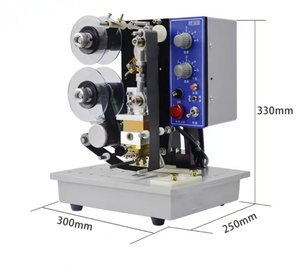 Industrieller Datums drucker Halbautomat ische Papp beutel folie Günstige Plastiktüte Datum Ribbon Code Codierung Druckmaschine - Product Image 3