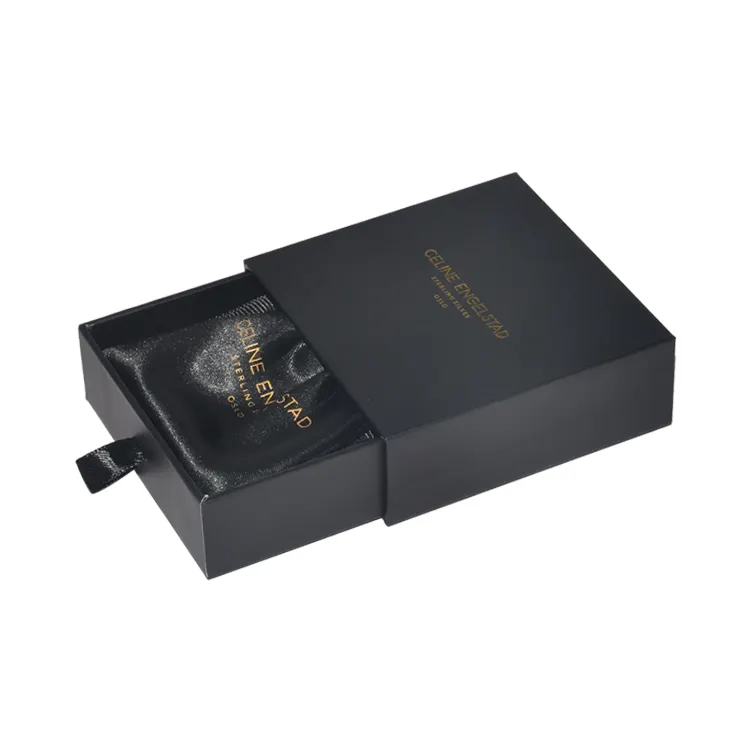 Benutzer definierte schwarze Papier box Großhandel Geschenk verpackung Streichholz schachtel mit Band griff für Schmuck Uhr Sonnenbrillen Verpackung