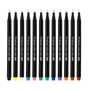 <strong>0</strong>.4mm Needle Metal Tip Fineliner Marker Color Pen Set Signature Pen - Product Image 4