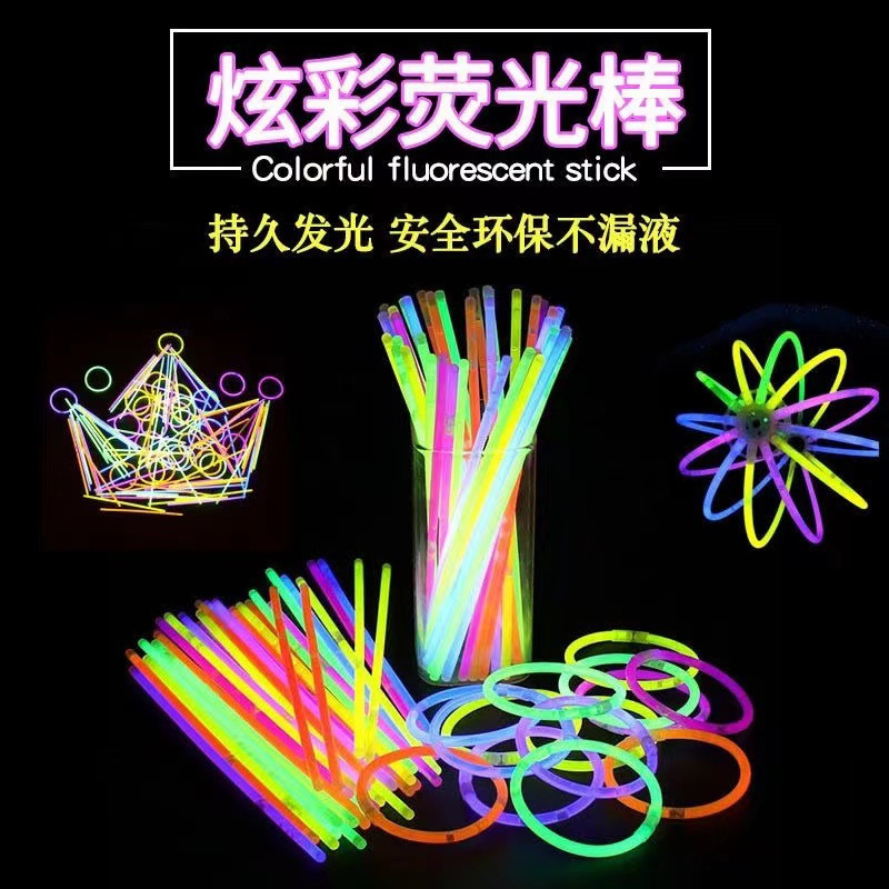Luminous fluorescent stick-color mixing