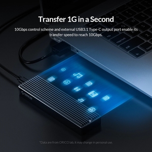 ORICO M2 SSD durumda NVMe USB sabit Disk tip-c SSD Gen2 10Gbps SSD durumda M2 SATA NGFF 5gbps M.2 NVME muhafaza Disk kutusu - Product Image 3
