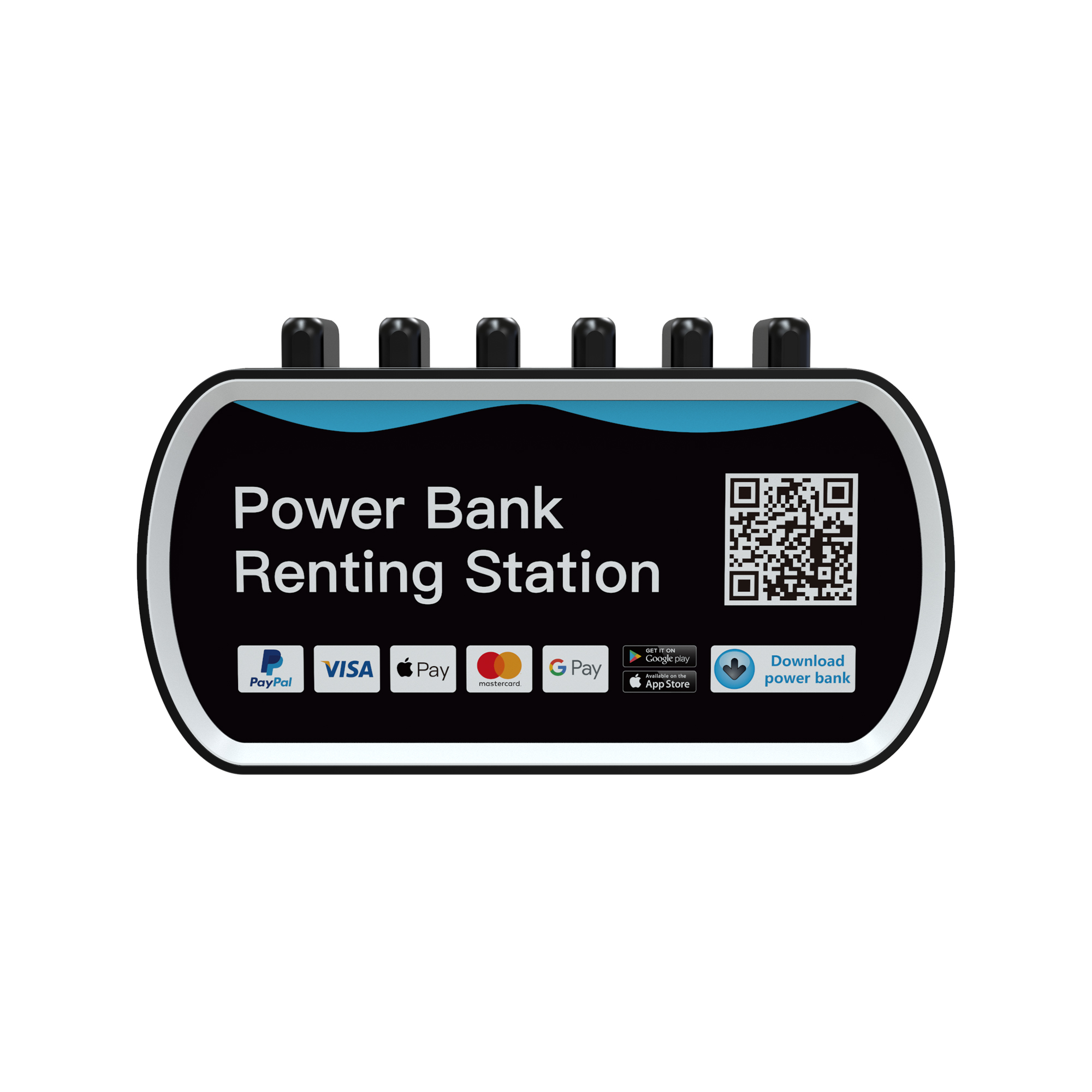 6 slots charging station