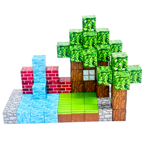 Montaje de bloques magnéticos Cubo magnético Bloques de construcción de partículas grandes magnéticas Juguetes para niños - Product Image 1