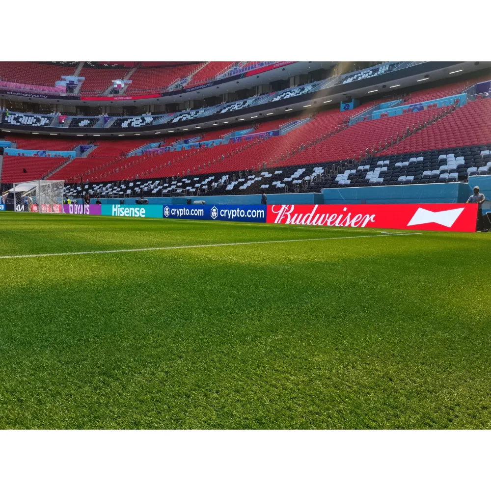 Painel de parede digital para jogos de futebol, visor led para tribunal