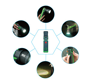 Luce da lavoro, luci luminose a LED 1000 lumen, luce da lavoro ricaricabile per la meccanica, con Base magnetica rotante e ganci - Product Image 6
