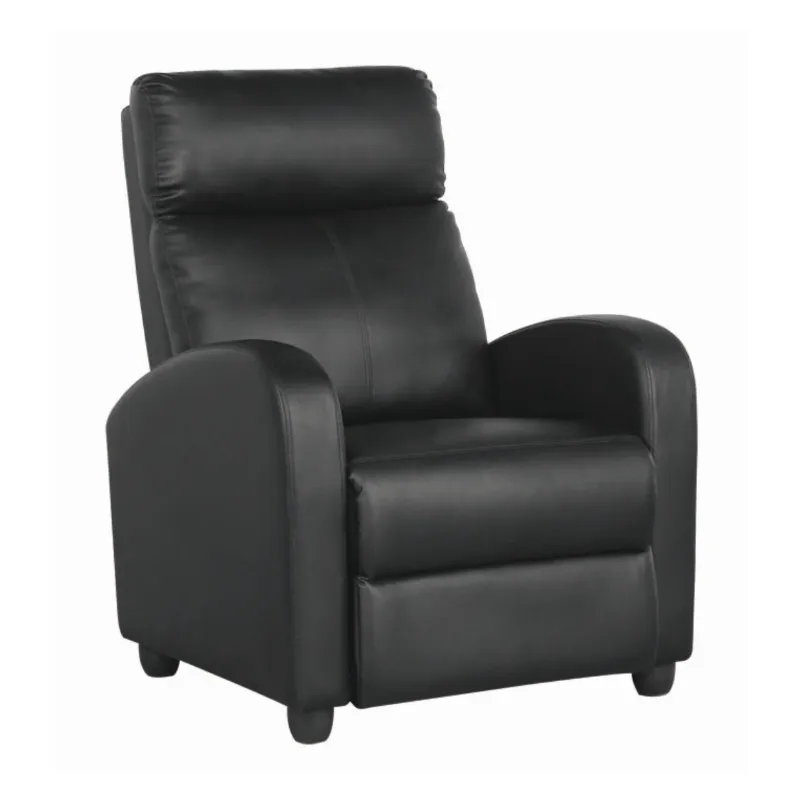 Venta de cuero negro hogar usado teatro cine silla reclinable sofá niño Perezoso