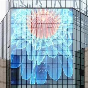 Impermeabile trasparente morbido Led maglia tenda schermo Display flessibile trasparente Led moduli Led per la pubblicità esterna - Product Image 4