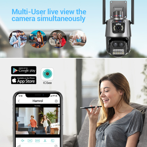 3MP 3 เลนส์โทรศัพท์สมาร์ท APP กล้อง PTZ กลางแจ้งสามเลนส์หน้าจอคู่กล้องเครือข่าย ICSEE การเฝ้าระวังกล้องรักษาความปลอดภัย WIFI - Product Image 6