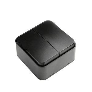European Standard PC Electrical Surface Mounted Big Push Button Wall <strong>Switch</strong> 2 Gang 1 Way - Product Image 2