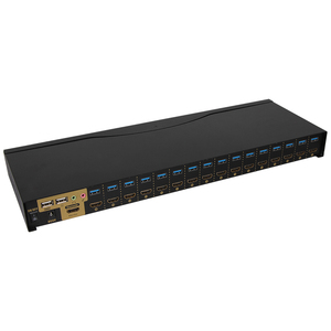 VCOM HDMI USB <strong>KVM</strong> <strong>Switch</strong> 16 PC to <strong>1</strong> Monitor 4K HDMI <strong>KVM</strong> with Hotkey <strong>Switch</strong> for Computer Mouse Keyboard