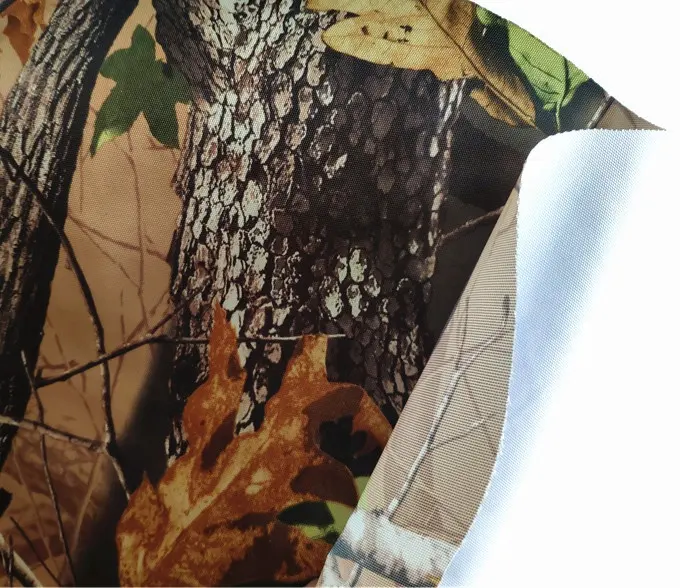 Tissu oxford cordura 100% en polyester imprimé de camouflage, avec DWR et double PU, pour sac à dos et large