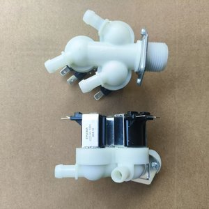 Yüksek kaliteli 220-240V çamaşır makinesi hortumları ticari çamaşır makinesi parçaları elektrik Solenoid vana 3 yollu su giriş - Product Image 5