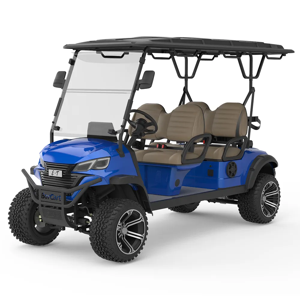 2024 새로운 디자인 차량 오프로드 관광 골프 버기 사냥 골프 카트 4 인승 골프 카트 전기