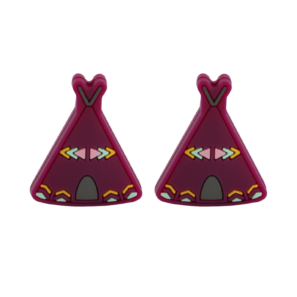 Tent Focal bead Wine Red SA143