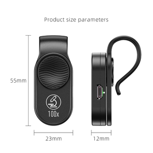 สำหรับสมาร์ทโฟน100x กล้องจุลทรรศน์การตรวจสอบเครื่องประดับแมลงสังเกตมินิโทรศัพท์มือถือไมโครเลนส์เลนส์ที่มี LED - Product Image 3