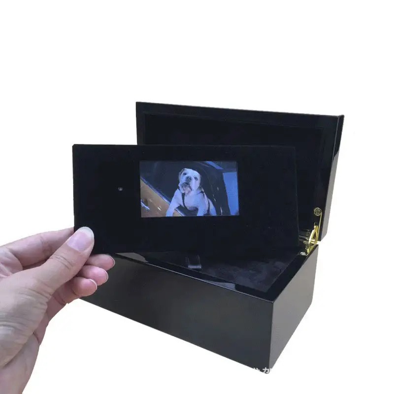 Ultimo design speciale video regalo invito scatola pubblicitaria aziendale 7 schermo lcd video scatola di biglietti di auguri
