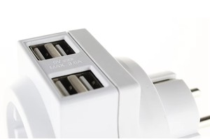 Factory Direct EU 4 USB-Konverter mit 4 Ports Ausgang 16A Nennstrom verlängerung buchse Netzteil von - Product Image 5