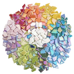 Kính tái chế óng ánh không thường xuyên nghệ thuật lỏng lẻo tự làm kính màu khảm gạch thủ công cho các dự án sở thích và những người yêu thích thủ công - Product Image 1