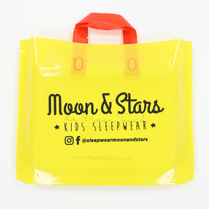 Tas belanja ukuran logo dengan gagang logo kustom kualitas tinggi kantung plastik tas belanja - Product Image 2