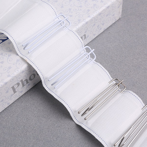 Bán buôn giá rẻ 4 prongs thép không gỉ Pinch pleat kim loại rèm móc - Product Image 6