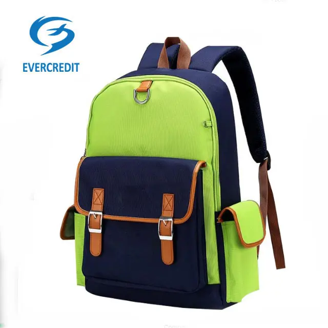 Evercredit Mochila elegante para escola infantil, mochila unissex unissex para meninas e jovens, novo estilo à prova d'água para laptop