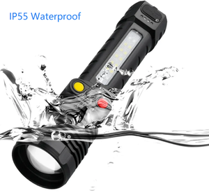 <strong>2025</strong> New High Power 3-color Railroad signal Light <strong>LED</strong> Flashlight Zoomable Tactical Light Rechargeable for Outdoor Camping Torch - Product Image 4