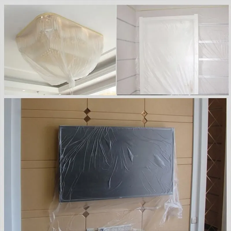 Good quality plastic drop cloth dust sheets for painting and cleaning production of the furniture
