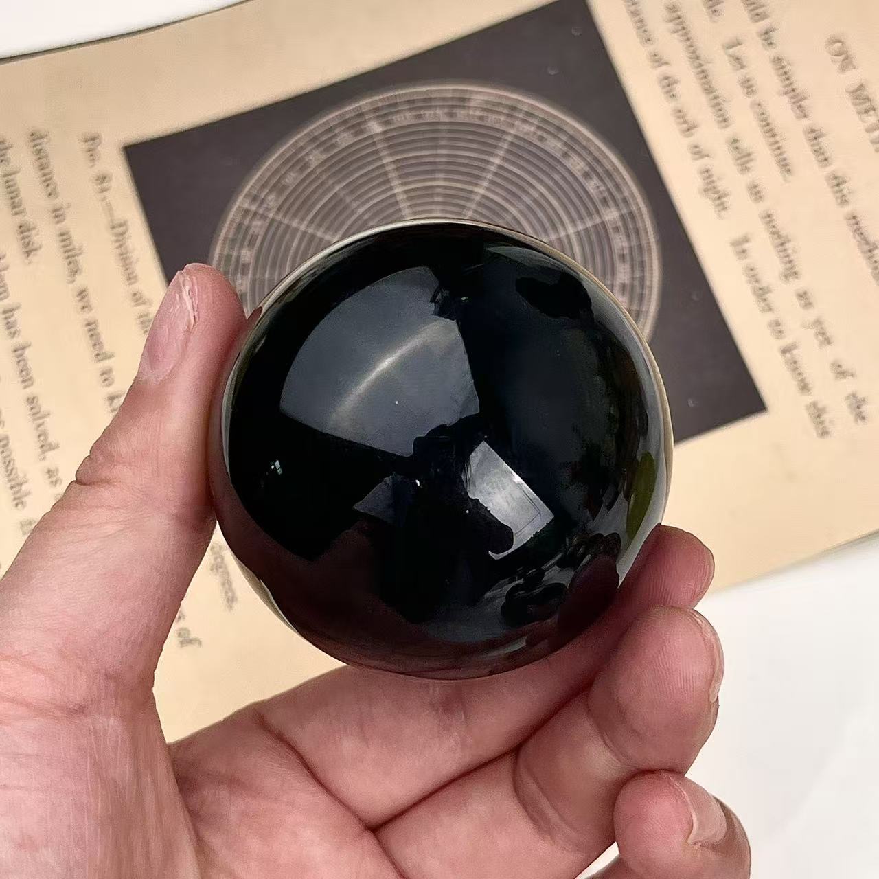 Black obsidian