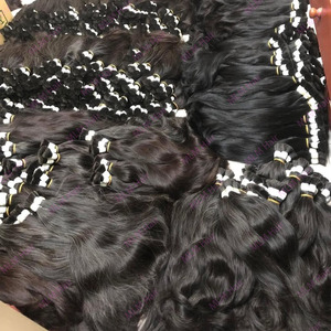 Commercio all'ingrosso radi indiani fasci di capelli venditori, vergine cuticola allineati fasci di capelli tessuto, doppio disegnato a buon mercato capelli umani estensione - Product Image 4