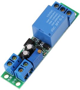 Módulo de relé de retardo de tiempo de 12V, interruptor de retardo de arranque de coche con disparador de señal optoacoplador, tiempo ajustable - Product Image 1