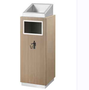 Cubo de basura de acero de fábrica, contenedores de reciclaje, caja de clasificación, cubos de basura decorados, cubo de basura de Metal para exteriores para lugares públicos - Product Image 3