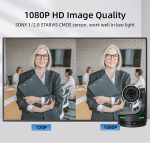 เว็บแคม PTZ 1080p เข้ากันได้กับซอฟต์แวร์ต่างๆที่ใช้สำหรับการสตรีมสดและกล้องเว็บแคมการประชุมทางวิดีโอ - Product Image 2